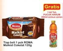 Promo Harga ROMA Malkist Cokelat 120 gr - Indomaret