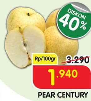 Promo Harga Pear Century per 100 gr - Superindo