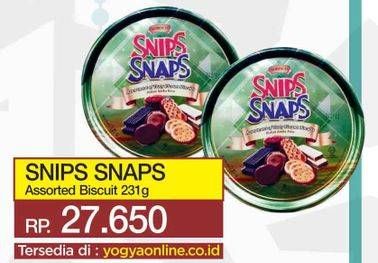 Promo Harga SNIPS SNAPS Biskuit Assorted 231 gr - Yogya