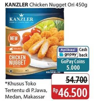 Promo Harga Kanzler Chicken Nugget Original 450 gr - Alfamidi
