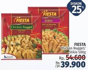 Promo Harga FIESTA Naget Chicken Nugget, Stikie 500 gr - LotteMart