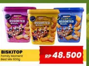 Promo Harga Biskitop Family Moment Assorted Biscuits 600 gr - Yogya