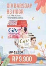 Promo Harga GIV Bar Soap per 3 pcs 110 gr - Indomaret