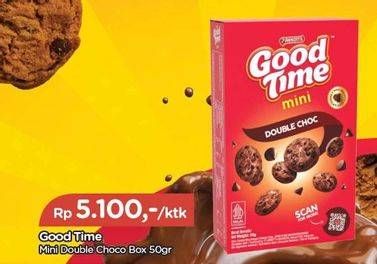 Promo Harga Good Time Mini Cookies Double Chocolate 50 gr - TIP TOP