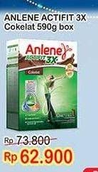 Promo Harga Anlene Actifit 3x High Calcium Cokelat 600 gr - Indomaret