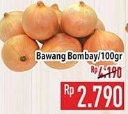 Promo Harga Bawang Bombay per 100 gr - Hypermart