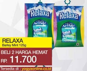 Promo Harga RELAXA Candy Barley Mint 125 gr - Yogya