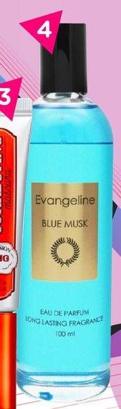 Promo Harga EVANGELINE Musk Eau De Parfum Blue 100 ml - Watsons