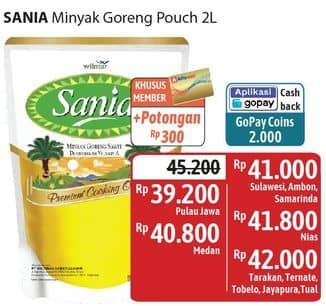 Promo Harga Sania Minyak Goreng 2000 ml - Alfamidi
