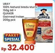 Harga Uray Madu + Quaker Oatmeal