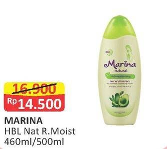 Promo Harga MARINA Hand Body Lotion Natural 460 ml - Alfamart