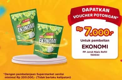 Promo Harga Ekonomi Pencuci Piring Power Liquid Jeruk Nipis 1500 ml - Yogya
