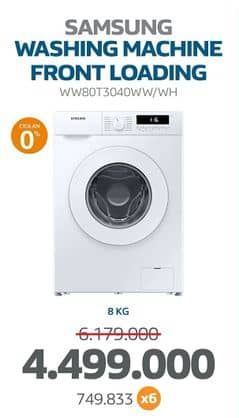 Promo Harga Samsung WW80T3040WW Mesin Cuci  - Electronic City