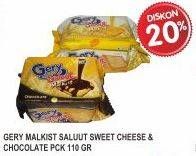 Promo Harga GERY Malkist Sweet Cheese, Chocolate 110 gr - Superindo