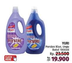 Promo Harga Yuri Porstex Pembersih Porselen Biru, Purple 1000 ml - LotteMart