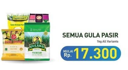 Promo Harga Semua Gula Pasir 1 kg  - Hypermart
