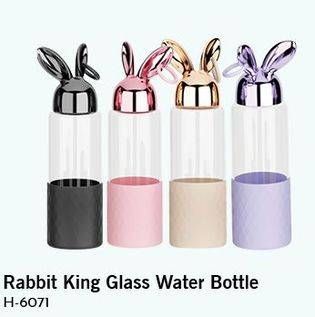 Promo Harga OKIDOKI Rabbit King Glass Water Bottle H-6071  - Carrefour