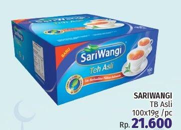 Promo Harga Sariwangi Teh Asli 100 pcs - LotteMart