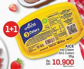 Promo Harga Aice 3 in 1 Colors 95 gr - LotteMart