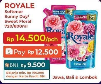 Promo Harga So Klin Royale Parfum Collection Sunny Day, Sweet Floral 800 ml - Indomaret