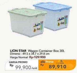 Promo Harga Lion Star Wagon Container 30000 ml - Carrefour