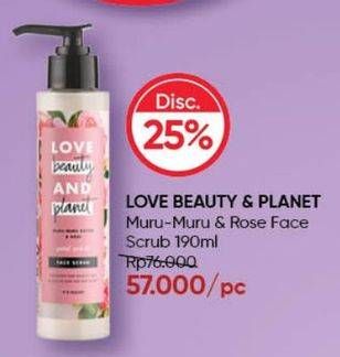 Promo Harga Love Beauty And Planet Face Scrub 190 ml - Guardian