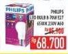 Promo Harga PHILIPS Lampu LED Bulb 6500K  - Hypermart