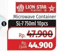 Promo Harga Microwave Container SL-7 750ml 10 pcs - Lotte Grosir