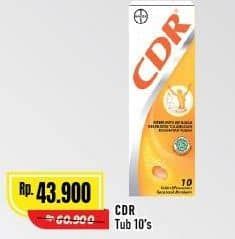 Promo Harga CDR Suplemen Makanan Jeruk 10 pcs - Alfamart