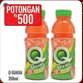 Promo Harga Q GUAVA Juice 350 ml - Hypermart