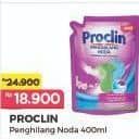 Proclin Penghilang Noda Cair 400 ml Diskon 24%, Harga Promo Rp18.900, Harga Normal Rp24.900, Promo khusus member