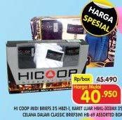 Promo Harga HICOOP Celana Dalam Pria Midi Briefs 3s HB21-1, HBKL-303, Brief 3in1 HB-69 3 pcs - Superindo