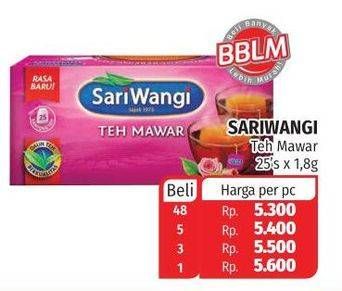 Promo Harga Sariwangi Teh Mawar 25 pcs - Lotte Grosir