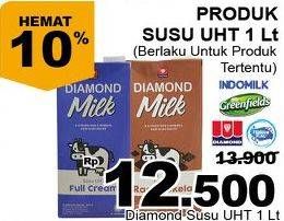 Promo Harga DIAMOND Milk UHT 1 ltr - Giant
