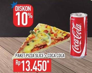 Promo Harga Pizza Slice + COCA COLA Minuman Soda  - Hypermart