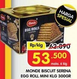 Promo Harga Monde Serena Egg Roll 300 gr - Superindo