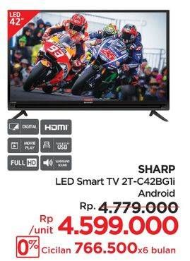 Promo Harga Sharp 2T-C42BG1i | Full HD Android TV 42"  - Lotte Grosir