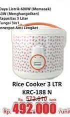 Promo Harga Kirin Rice Cooker KRC 188 N  - Hari Hari