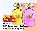 Promo Harga Vitalis Eau De Toilette Royale Celebration, Couture, Her Majesty 50 ml - Alfamart