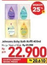 Promo Harga JOHNSONS Baby Bath 400 ml - Carrefour