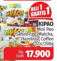 Promo Harga KIPAO Bakpao Salted Egg, Matcha, Hazelnut, Coffee 200 gr - Lotte Grosir