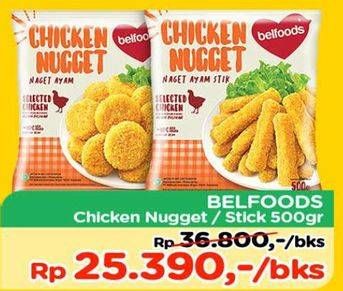 Promo Harga BELFOODS Nugget 500 gr - TIP TOP