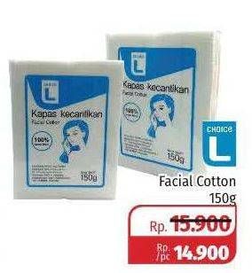 Promo Harga CHOICE L Facial Cotton 150 gr - Lotte Grosir