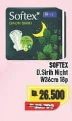Promo Harga Softex Daun Sirih 36cm 18 pcs - Alfamart