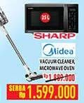 Promo Harga SHARP/ MIDEA Vacuum Cleaner, Oven, Microwave  - Hypermart