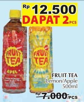 Promo Harga SOSRO Fruit Tea Apple, Lemon 500 ml - Giant