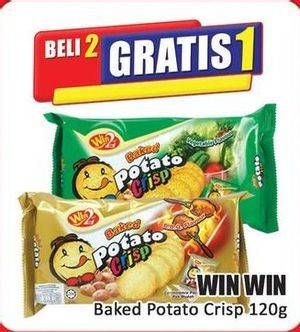Promo Harga Win2 Baked Potato Crisp 120 gr - Hari Hari