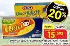 Promo Harga DAIRYLEA Qeju Cheddar/KRAFT Cheese Quick Melt  - Superindo
