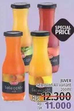 Promo Harga JUVER Seleccion Juice All Variants 200 ml - LotteMart
