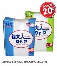 Promo Harga DR.P Adult Diapers Basic Type L8, M10  - Superindo